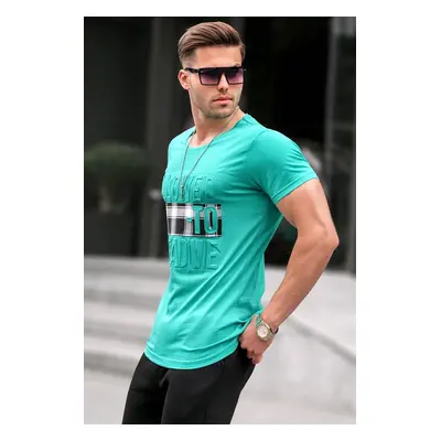 Madmext Checked Green T-Shirt