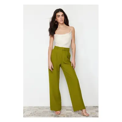 Trendyol Green Wide Leg/Wide Leg Woven Trousers