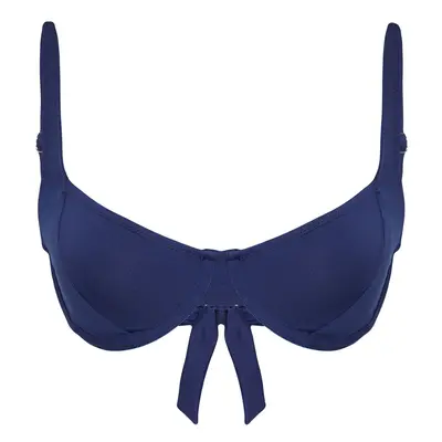 Trendyol Navy Blue Balconette Bikini Top