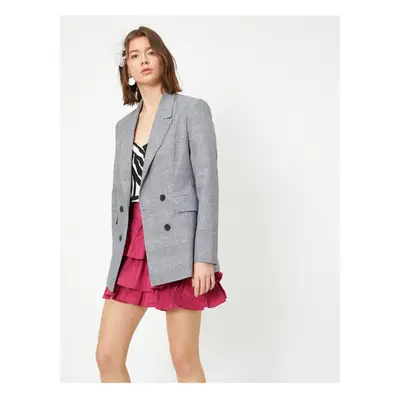 Koton Women's Double Breasted Blazer Jacket