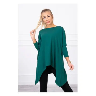 Blouse oversize dark green