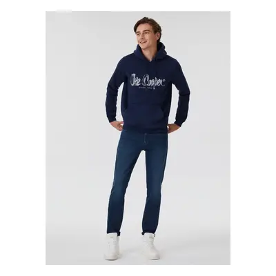 Lee Cooper Men's Hooded Navy Blue Sweatshirt Lcm Garen