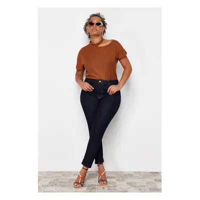 Trendyol Curve Dark Blue Estra Flexible Skinny Jeans