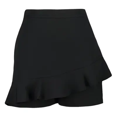 Trendyol Curve Black High Waist Wide Leg Shorts-Skirt