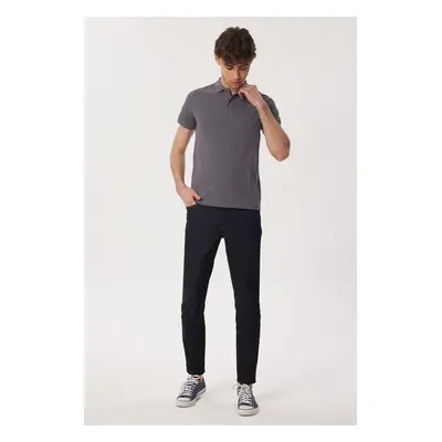 Lee Cooper Miless Men's Polo Neck T-shirt Anthracite