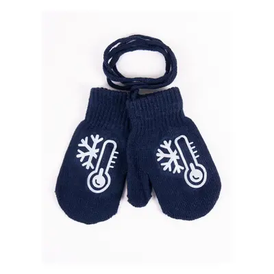 Yoclub Kids's Gloves RED-0236C-AA10-004 Navy Blue