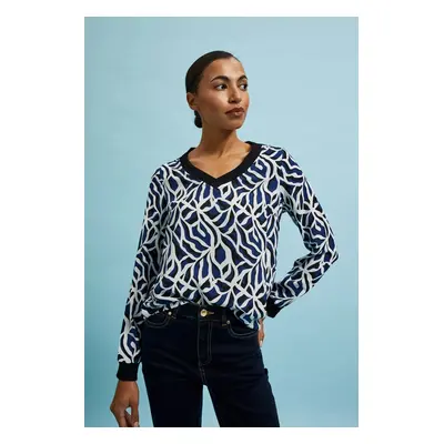 Navy blue women's blouse