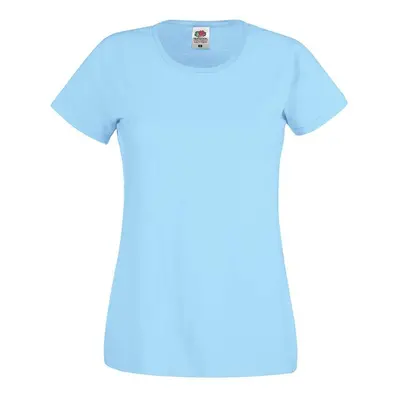 Blue Women's T-shirt Lady fit Original Fruit of the Loom