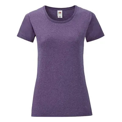 Purple Iconic women's t-shirt in combed cotton Fruit of the Loom