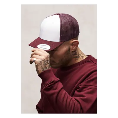 Retro Trucker Colorful Front Maroon/White/Chestnut