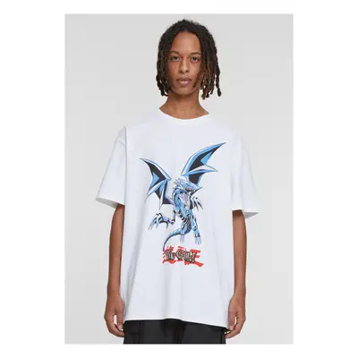 Yu-Ghi-Oh Blue Eyes White Dragon Heavy Oversize Tee White