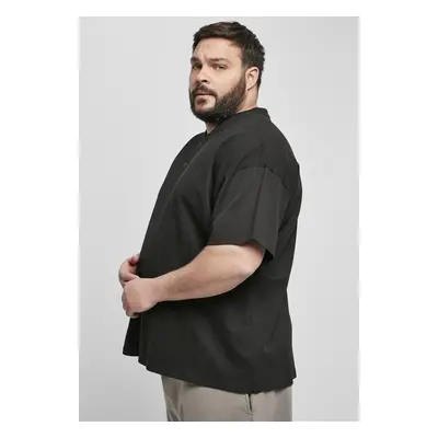 Oversized Henley T-shirt black