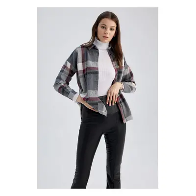 DEFACTO Flannel Long Sleeve Shirt