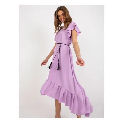 Light purple oversize dress with frills