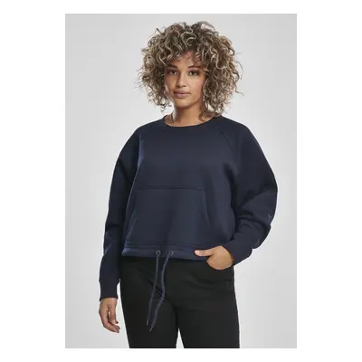 Women's Oversized Short Raglan Crew Nightnavy