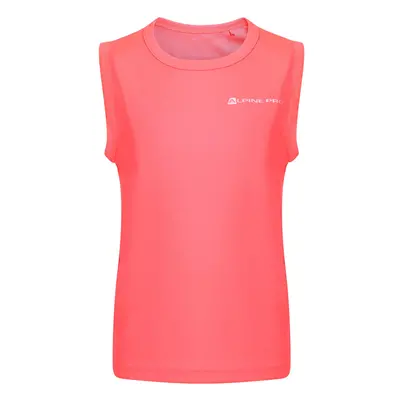 Kids quick-drying tank top ALPINE PRO SCODO diva pink