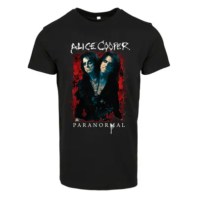 Alice Cooper Paranormal Splatter Adult Black Tee Black