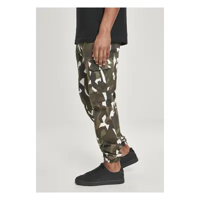 Wooden Camo Pants Geometric Camo Stretch Twill Cargo Pants