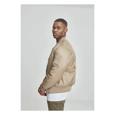 Basic Bomber Jacket Beige