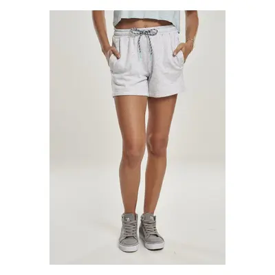 Women's beach terry shorts light grey