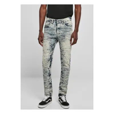 Men's Stretch Signature Jeans Blue with Blotches