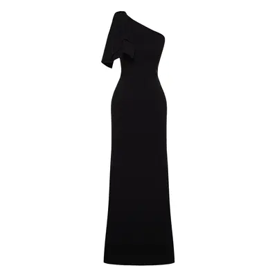 Trendyol Black A-Line Woven Evening Dress & Graduation Dress