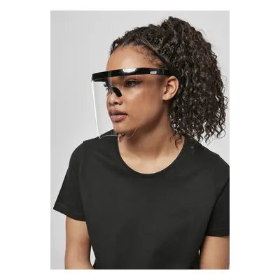 Sunglasses with front lens black/transparent