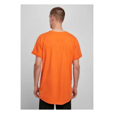 Tangerine T-shirt with a long shape