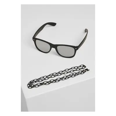 Likoma Mirror With Chain Sunglasses Black/Silver