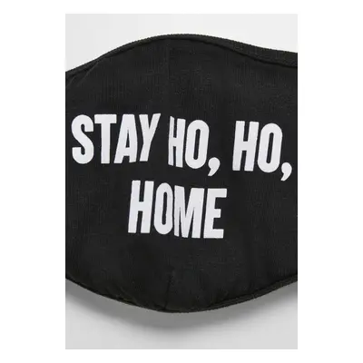 Stay Ho Ho Home Face Mask Black