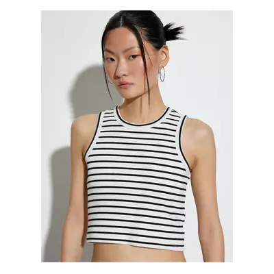 Koton Ribbed Crop Undershirt Halter Neck