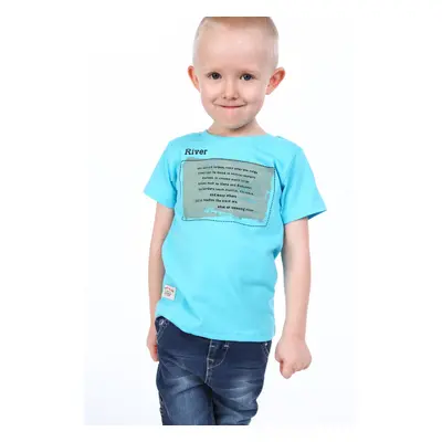 Boys' blue T-shirt with print