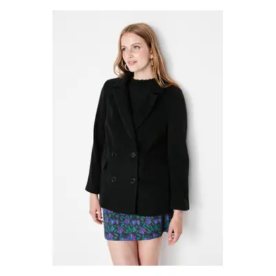 Trendyol Black Woven Blazer Jacket