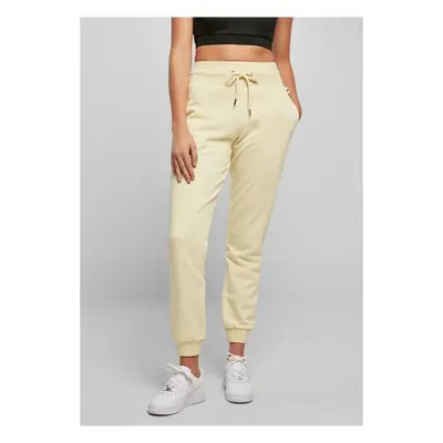 Women's Organic High-Waisted Sweatpants Soft Yellow