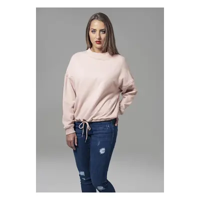 Ladies Oversized Crew Light Rose