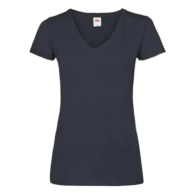 Navy blue v-neck Valueweight Fruit of the Loom