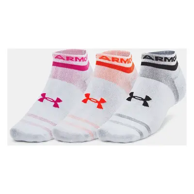 Under Armour Socks UA Essential Low Cut 3pk-WHT - unisex