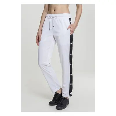 Women's sweatpants with wht/blk/wht button