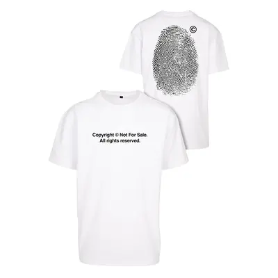 Oversize T-shirt Fingerprint White