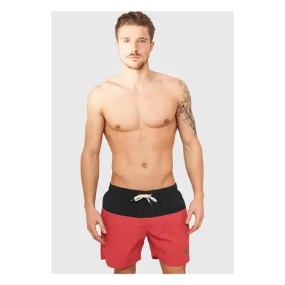 Men's Block Swimsuit Black/Red