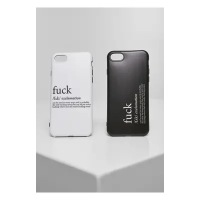 Fuck I Phone Case Set 6/7/8 Black/White