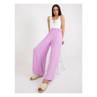 Light purple fabric Swedish trousers