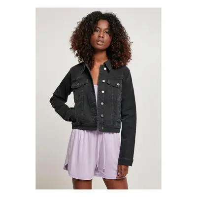 Women's Organic Denim Jacket Black Washed