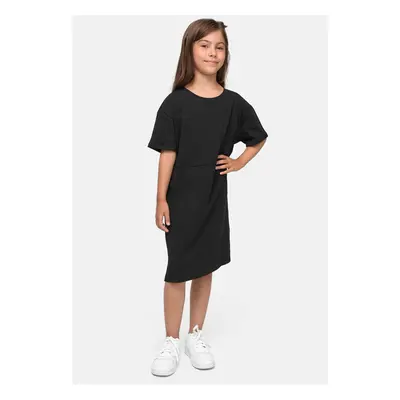 Girls' Organic Oversized T-Shirt Dress Black