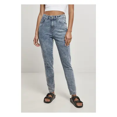 Women's High-Waisted Skinny Jeans - Light Blue