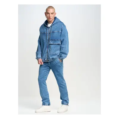 Big Star Man's Jacket Outerwear Medium Denim-319