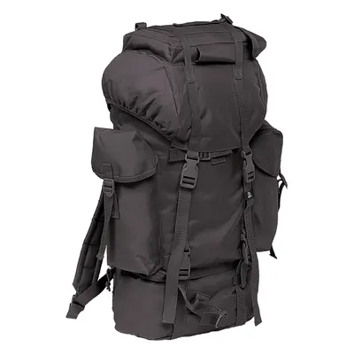 Nylon Military Backpack in Black