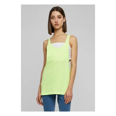 Women's loose neon tank top neonyellow