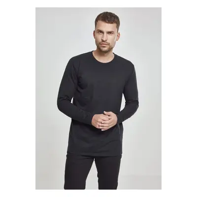 Black Stretch Terry Long Sleeve