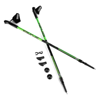 Spokey MEADOW II Hole Nordic Walking 2-dielne, anti-shock system, clear-green